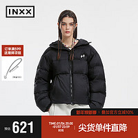 英克斯（inxx）Standby 户外运动风羽绒服宽松连帽外套XMD4151707 黑色 XL