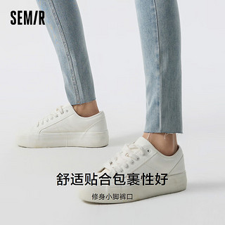 森马（Semir）牛仔裤女弹力修身小脚裤2024春季小个子九分裤显腿长百搭 牛仔浅中蓝88601 32