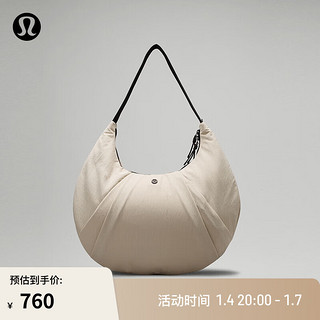 lululemon 丨Pleated 女士单肩包 LW9EJRS 莫哈韦棕褐色/黑色 O/S