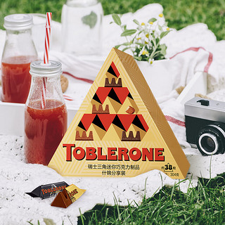 Toblerone 三角 牛奶巧克力 黑巧克力礼盒304g分享装 休闲零食
