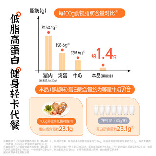 薄荷生活 低脂鸡胸肉代餐即食轻食速食鸡肉零食轻卡解馋食品 黑椒3+香辣3
