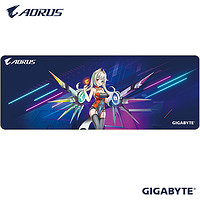 GIGABYTE 技嘉 定制 (雕妹) 鼠标垫/桌垫 大号 锁边 长款加厚