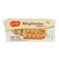 Elledi 爱利地（lago）意大利进口杏味酥饼干135g休闲办公室零食健康早餐超市