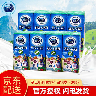 DUTCH LADY 子母奶 原味牛奶 170ml 纯牧纯牛奶 盒装 营养乳制品 越南 共2排