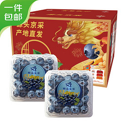 京鲜生 国产蓝莓 2盒14mm+装 125g/盒 生鲜水果 源头直发 包邮
