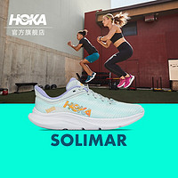 HOKA ONE ONE 男女款秋冬速力马尔跳绳综合训练鞋 冰流蓝 / 琥珀黄-女 37