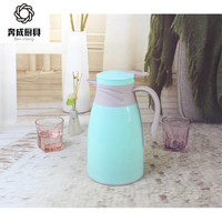 小型保温壶真空玻璃内胆家用塑料外壳保温壶大容量暖壶瓶热奔成 1升单独盖子请核对好尺寸下单