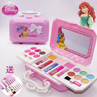迪士尼冰雪奇缘儿童化妆品表演公主彩妆盒套装组合小女孩幼儿园演出玩具 嘉年美妆迷你盒