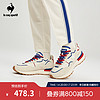 乐卡克法国公鸡中性季厚底低帮运动休闲鞋CMT-231223 米白/蓝/红 40