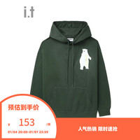 :CHOCOOLATE it 款印花连帽卫衣潮流趣味CLSWU15L GRD/绿色 M