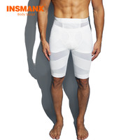 INSMANX 男土塑身衣紧身裤提臀收腹塑形塑大腿紧身内衣透气五分裤