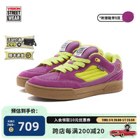 VISION STREET WEAR Savvy小丑紫撞色厚鞋舌牛皮美式面包鞋运动滑板鞋男女保暖 小丑紫撞色 44