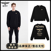 BOY LONDON [英伦街头]秋季男女同款黑金经典印花潮牌休闲卫衣