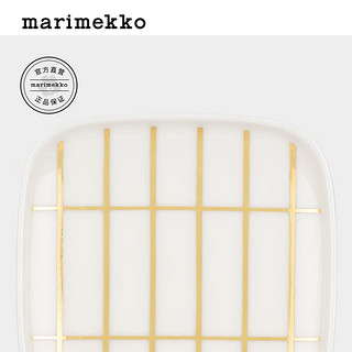 marimekko【新春】冬Tiiliskivi印花餐盘 白色、金色