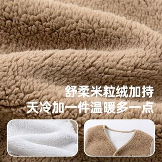 DUDUJIA嘟嘟家宝宝马甲秋冬加绒男童马夹冬季保暖女童坎肩小童背心冬款潮 桃夭粉 80