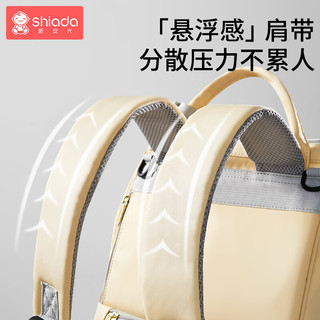 Shiada 新安代 妈咪包母婴包婴儿外出旅行超大容量多功能双肩背奶包奶爸手提包 奶茶棕