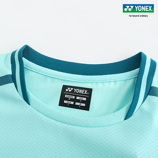 YONEX/尤尼克斯 10559EX 24SS大赛系列澳网 男款网球服 透气运动T恤yy 蓝绿色 M