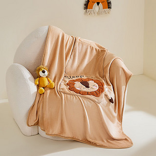 罗莱儿童A类毛毯抱枕毯子办公室午睡毯120*150cm
