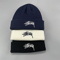 Stüssy 斯图西 针织刺绣帽子