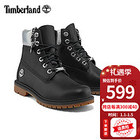 Timberland添柏岚休闲鞋女鞋踢不烂秋冬户外6寸防水高帮马丁靴A2M8G A2M8G015/黑色 39.5码