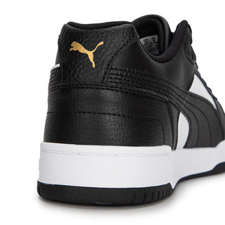 PUMA 彪马 男鞋女鞋 自营运动鞋轻便透气时尚潮流休闲鞋板鞋子 386373-07/黑白 35.5