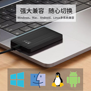 黑甲虫 KINGIDISK) 1TB USB3.0 移动硬盘 K系列 Pro款 双盘备份 2.5英寸 商务黑 小巧便携  K100 Pro