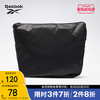 Reebok 锐步 官方女子BAG运动健身简约时尚潮流黑色梯形收纳腰包