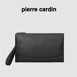 pierre cardin 皮尔·卡丹 皮尔卡丹男包信封包商务休闲男士手抓包头层牛皮手拿包