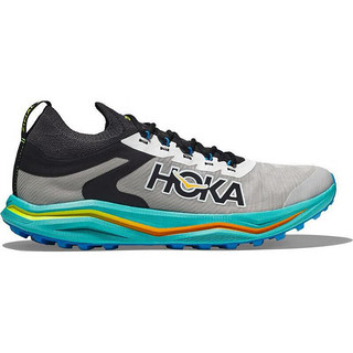 HOKA ONE ONE 男公路跑步鞋Zinal 2减震回弹耐磨轻便透气防滑日常运动徒步旅行 BLACK/CERAMIC 标准46/US11.5