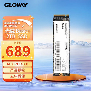 GLOWAY 光威 SSD固态硬盘 M.2接口(NVMe协议) Basic系列 2TB Basic+升级版