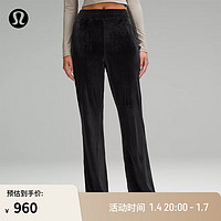 lululemon丨Velour 女士宽松款高腰长裤 LW5ED6S 黑色 6