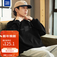 唐狮 TONLION2023男圆领卫衣WP 黑色 XL