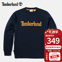 Timberland 卫衣加绒男装秋冬新款户外通勤休闲保暖抓绒套头衫A5SF8 A2JSV433/深宝蓝色 L/180