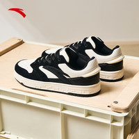 ANTA安踏街顽丨板鞋男鞋冬季潮流革面百搭运动鞋休闲鞋112418051 【男款】象牙白/基础黑-2 11 45码