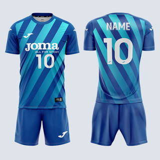                                                                                 JOMA排球服球衣成人儿童组队服短袖运动套装比赛训练服气排球服装 天蓝 S