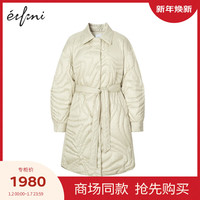 伊芙丽（eifini）伊芙丽羽绒服ZEA280091 灰绿 155/80A/S