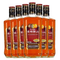 古越龙山金五5年陈绍兴黄酒500ml6花雕老酒糯米加饭酒做阿胶入药