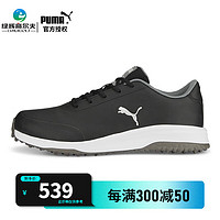 彪马（PUMA）高尔夫球鞋 23男士golf运动鞋 简约轻便无钉鞋 防水防滑 37853802 黑色-灰色 40