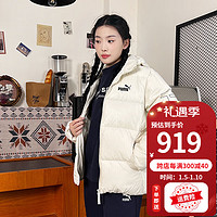 PUMA彪马羽绒服女装秋冬户外运动服大logo宽松面包服保暖外套上衣 678722-87 M