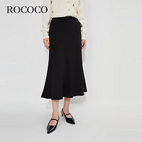 洛可可（ROCOCO）洛可可时尚秋季小黑裙女 黑色 S