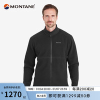 MONTANE盟泰恩CHONOS JACKET秋冬 男子抓绒保暖多功能夹克外套 黑色 M