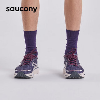 索康尼（SAUCONY）男鞋 2024春季啡速3跑鞋稳定支撑运动鞋耐磨减震跑步鞋 啡速3/兰紫红 44 码