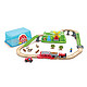 88VIP：Hape 火车轨道开心农场收纳套儿童益智玩具电动火车消防车宝宝礼物