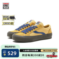 VISION STREET WEAR Odd Astley Pro撞色暴力黄低帮翻毛皮帆布休闲滑板鞋男女 撞色暴力黄 44.5码