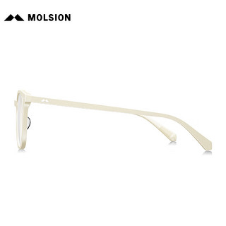 陌森（Molsion）眼镜板材防蓝光镜片架可配度数MJ3095 B91奶油色 单镜框