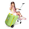 cuby儿童行李箱可骑可坐拉杆箱可拆卸骑行旅行箱可登机懒人遛娃箱 绿色儿童行李箱( 无护栏） 20英寸可登机