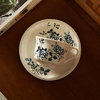 肆月陶瓷碗家用高颜值小碗酸奶碗个人 咖啡杯+咖啡碟