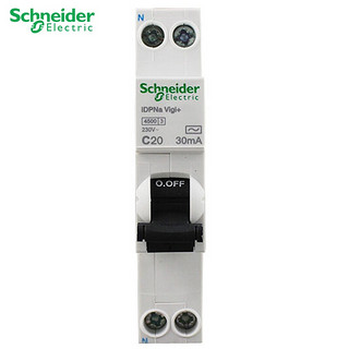 施耐德电气 带漏电保护断路器（A型） 1P+N C20A A9D93620R