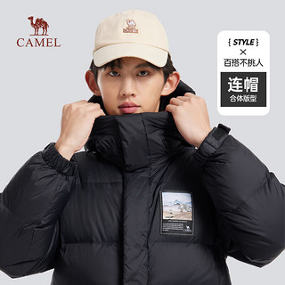 CAMEL 骆驼 防极寒羽绒服  情侣男士中长款鸭绒休闲运动加厚保暖外套