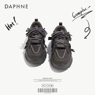 DAPHNE 达芙妮 老爹鞋女森系百搭厚底鞋子爆款轻便休闲运动鞋